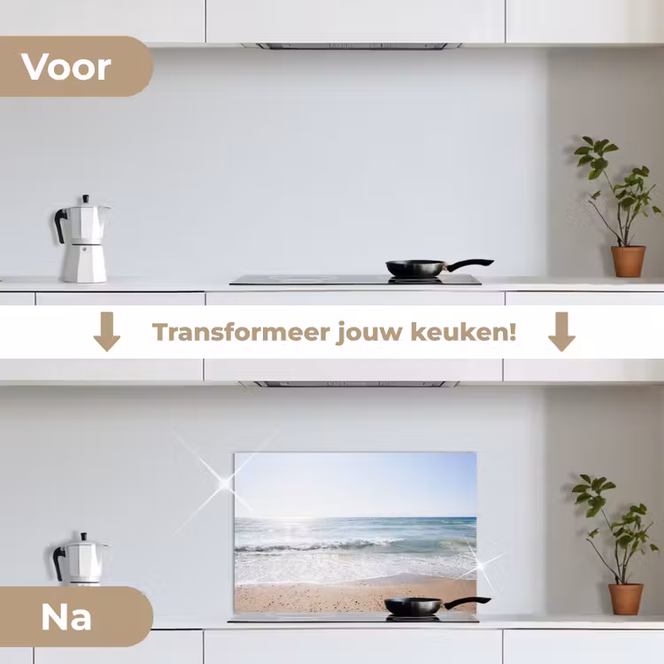 Spatscherm keuken - Strand - Water - Turquoise — 7
