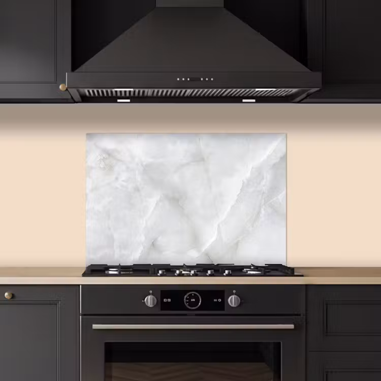 Spatscherm keuken - Marmer - Wit - Patronen - Steen - Marmerlook — 5
