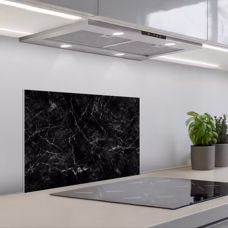 Spatscherm keuken - Marmer - Keramiek - Lijn — 1