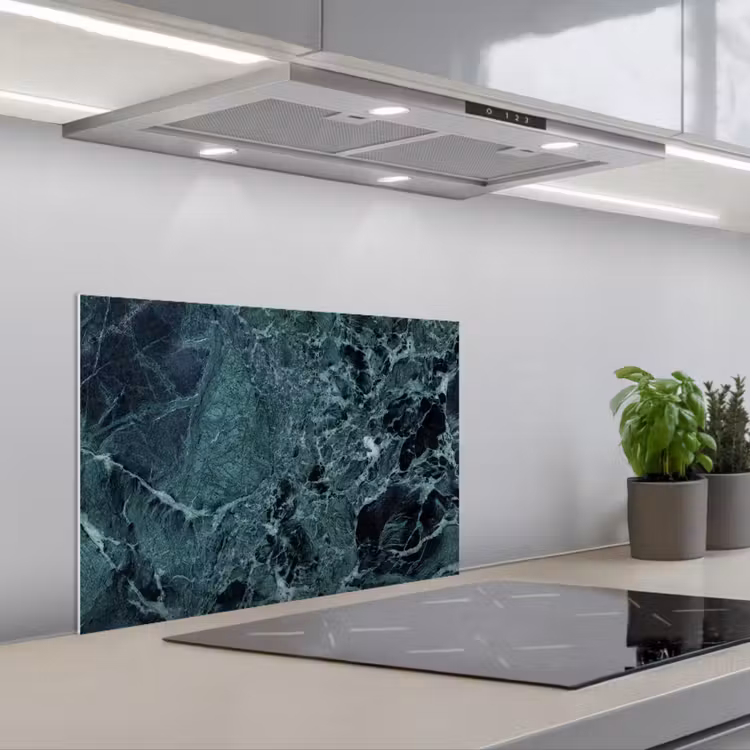 Spatscherm keuken - Marmer - Steen - Textuur - Marmerlook - Design — 1