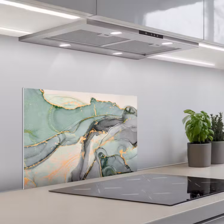 Spatscherm keuken - Aardse Elegance — 1