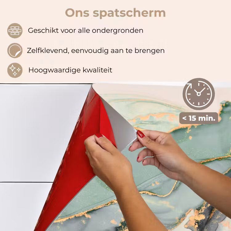 Spatscherm keuken - Aardse Elegance — 4