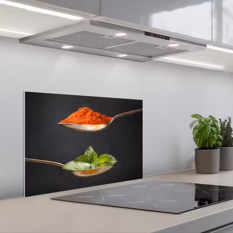 Spatscherm keuken - Balans van Smaak en Geur — 1