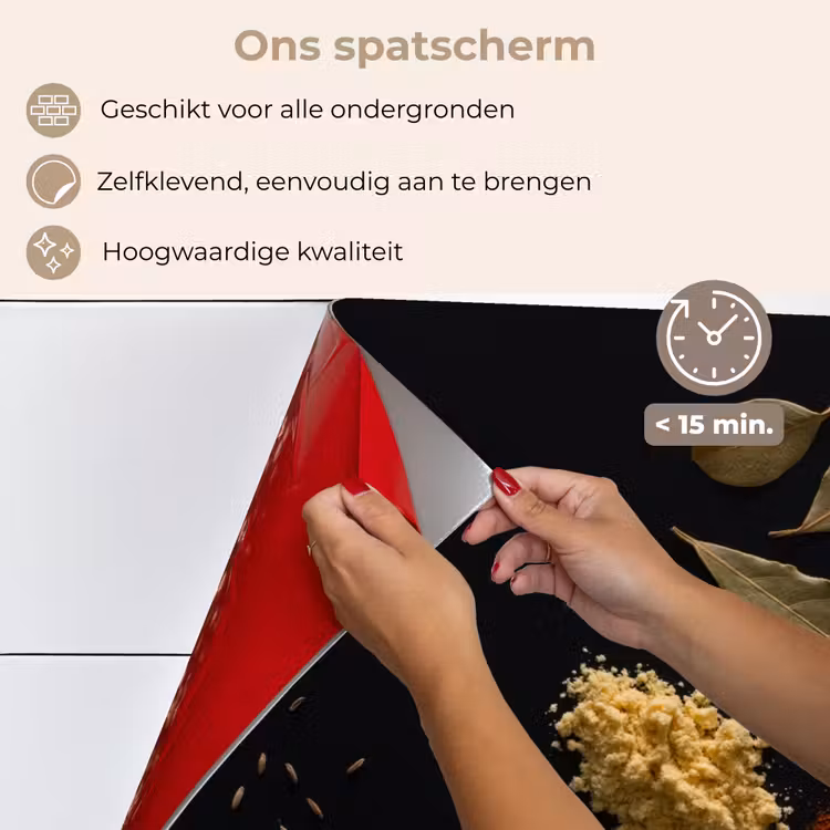 Spatscherm keuken - Contrastrijk Kruidenpalet — 4