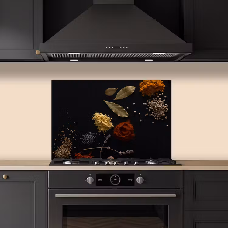 Spatscherm keuken - Contrastrijk Kruidenpalet — 5