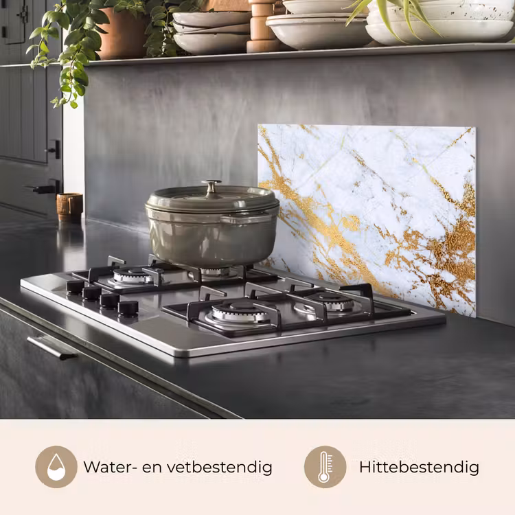 Spatscherm keuken - Koninklijke Marmeren Pracht — 2