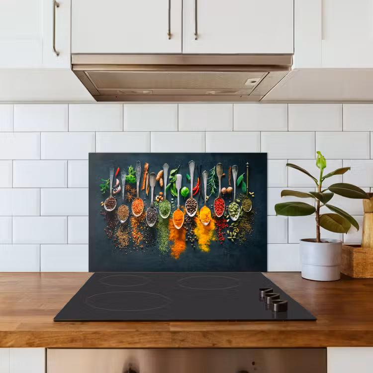 Spatscherm keuken - Kruiden - Specerijen - Lepels — 3