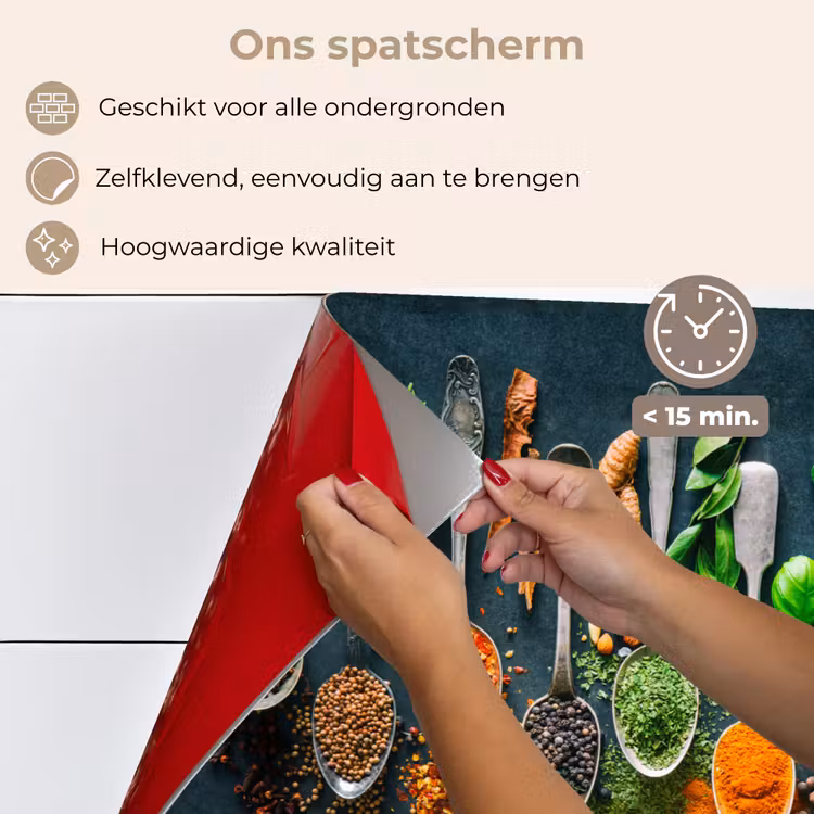 Spatscherm keuken - Kruiden - Specerijen - Lepels — 4