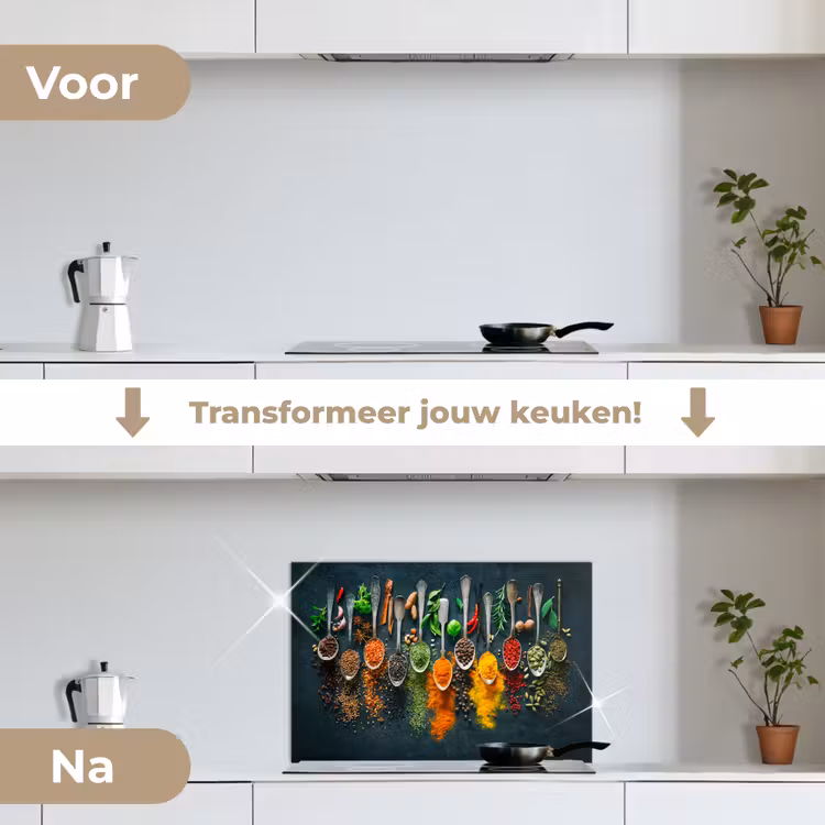 Spatscherm keuken - Kruiden - Specerijen - Lepels — 7