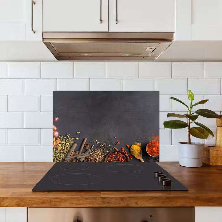 Spatscherm keuken - Specerijen Symfonie — 3