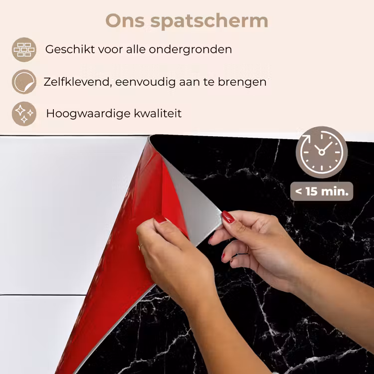 Spatscherm keuken - Sterrenhemel in Steen — 4