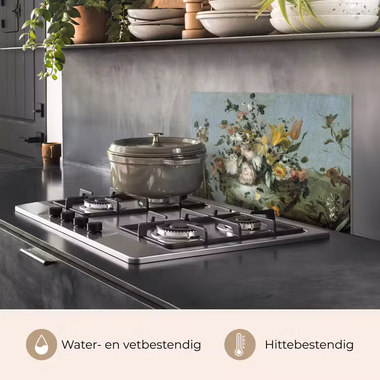 Spatscherm keuken - De Bloemen van Francesco Guardi — 2