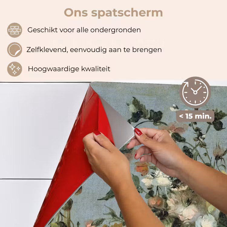 Spatscherm keuken - De Bloemen van Francesco Guardi — 4