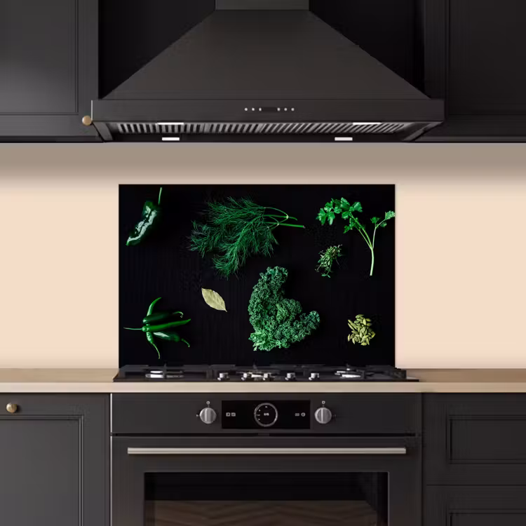 Spatscherm keuken - Groene Gratie — 5