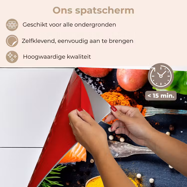 Spatscherm keuken - Smaakvol Schouwspel — 4