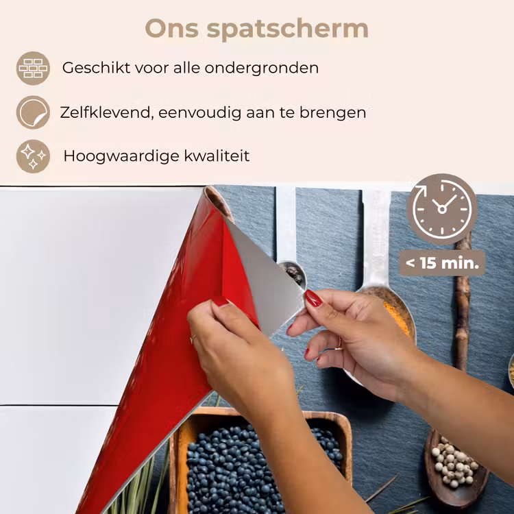 Spatscherm keuken - Stilleven van Kruiden — 4