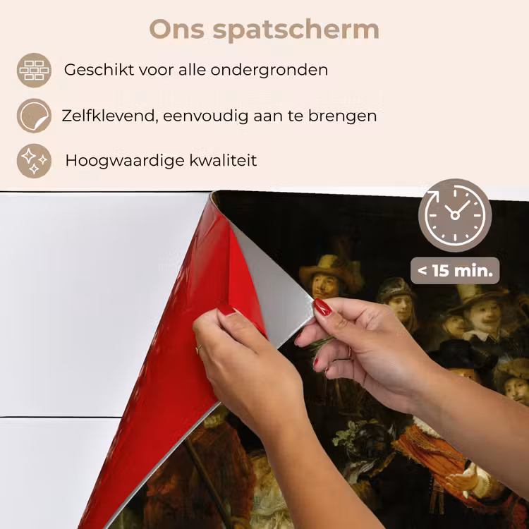 Spatscherm keuken - De Nachtwacht — 4