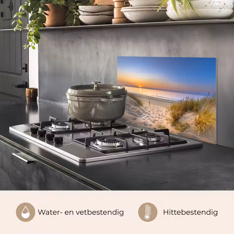 Spatscherm keuken - Duinen bij Dageraad — 2