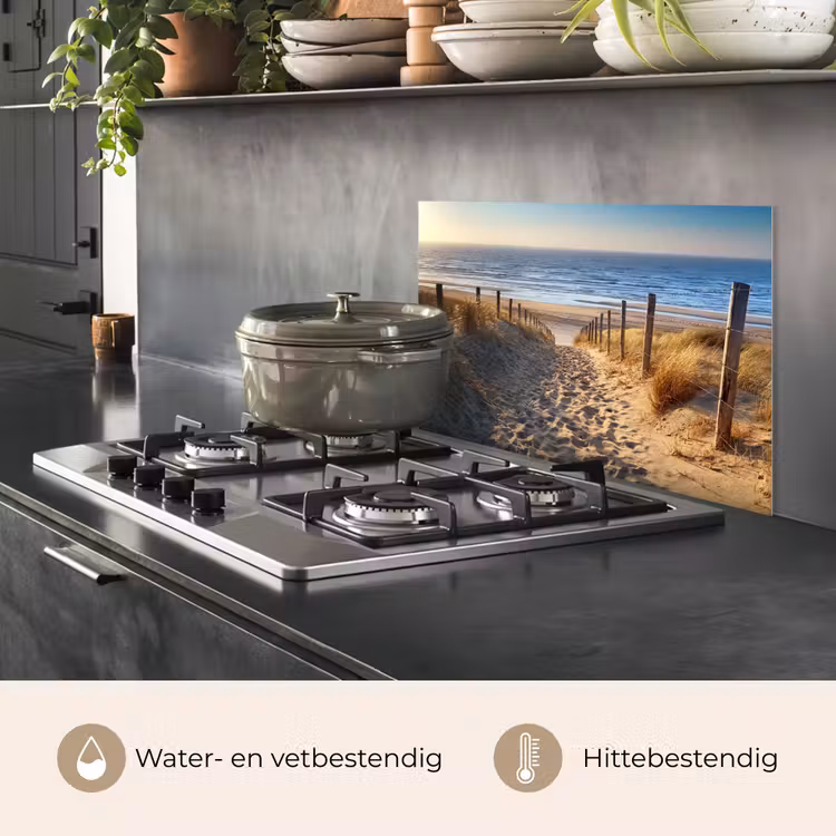 Spatscherm keuken - Duinpad naar Zee — 2