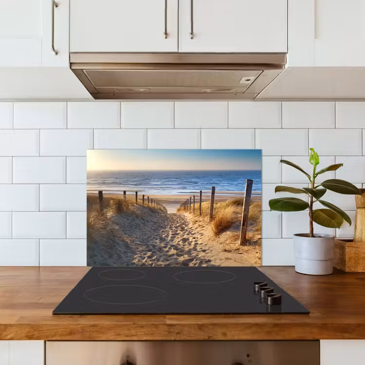Spatscherm keuken - Duinpad naar Zee — 3
