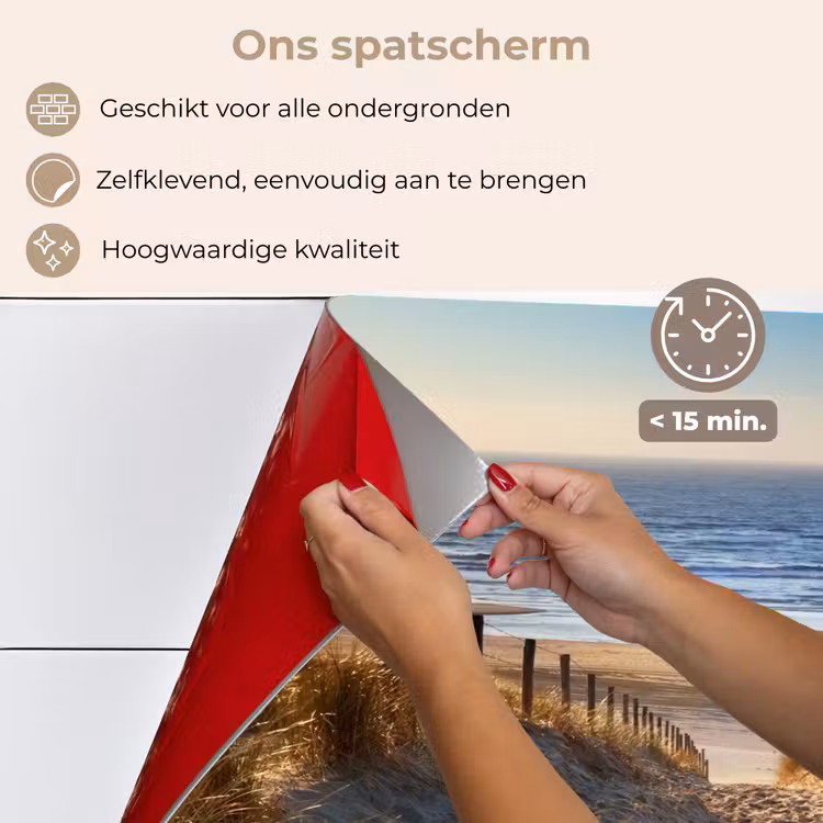 Spatscherm keuken - Duinpad naar Zee — 4