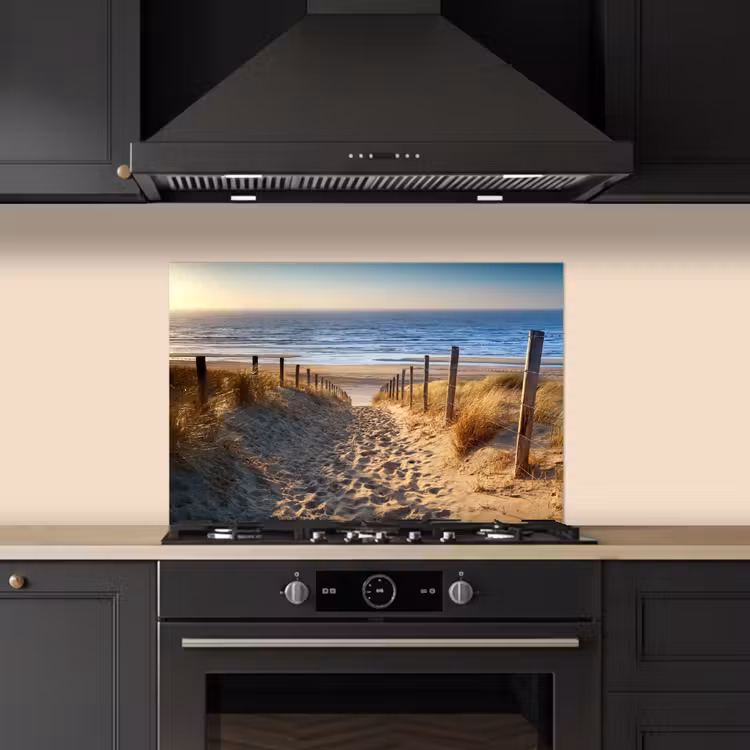 Spatscherm keuken - Duinpad naar Zee — 5