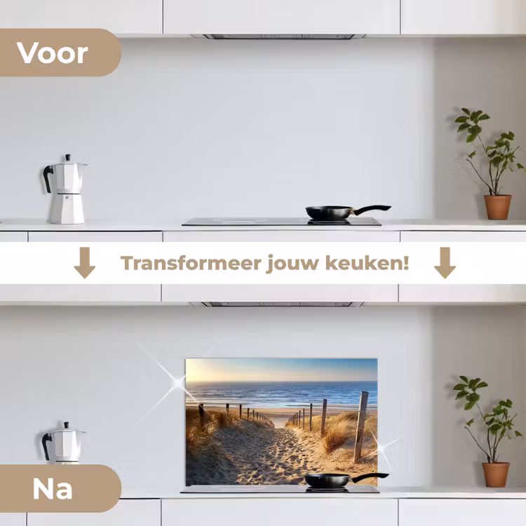 Spatscherm keuken - Duinpad naar Zee — 7