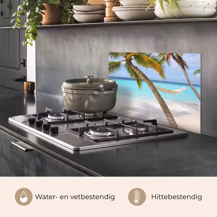 Spatscherm keuken - Ontspanning in de Tropen — 2