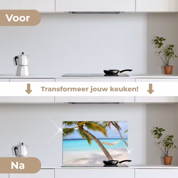 Spatscherm keuken - Ontspanning in de Tropen — 7