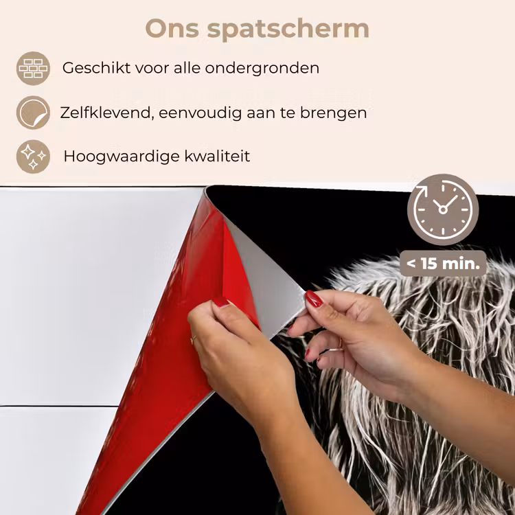 Spatscherm keuken - Symmetrie in de Schaduw — 4