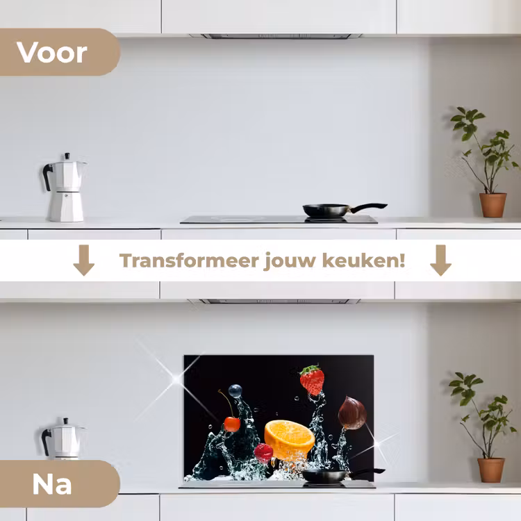 Spatscherm keuken - Fruitige Fontein — 7