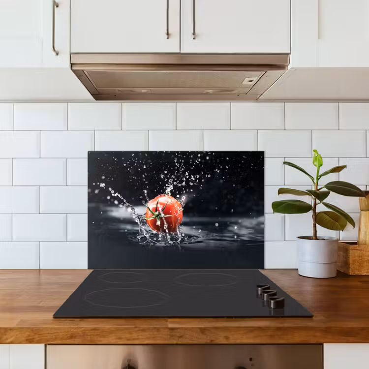 Spatscherm keuken - Tomaten Symfonie in Water — 3