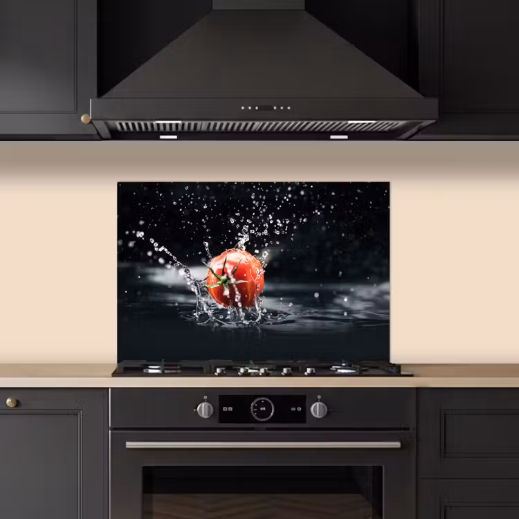 Spatscherm keuken - Tomaten Symfonie in Water — 5