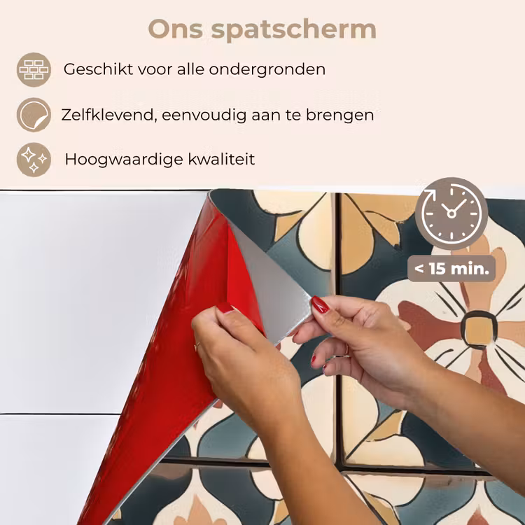 Spatscherm keuken - Decoratie - Tegels - Spaans - Vintage — 4