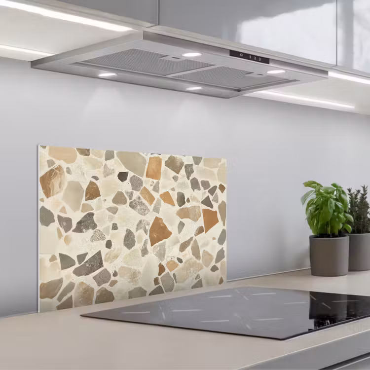 Spatscherm keuken - Stenen - Terrazzo - Decoratie - Tegels — 1