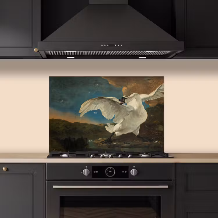 Spatscherm keuken - Zwaan - Oude meesters - Jan Asselijn — 5