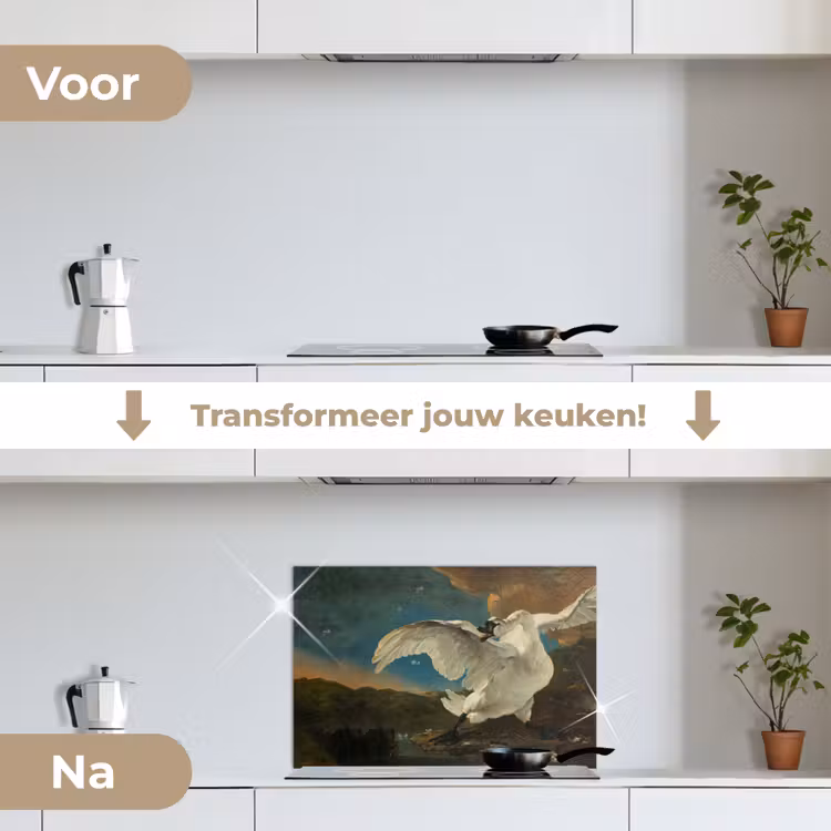 Spatscherm keuken - Zwaan - Oude meesters - Jan Asselijn — 7