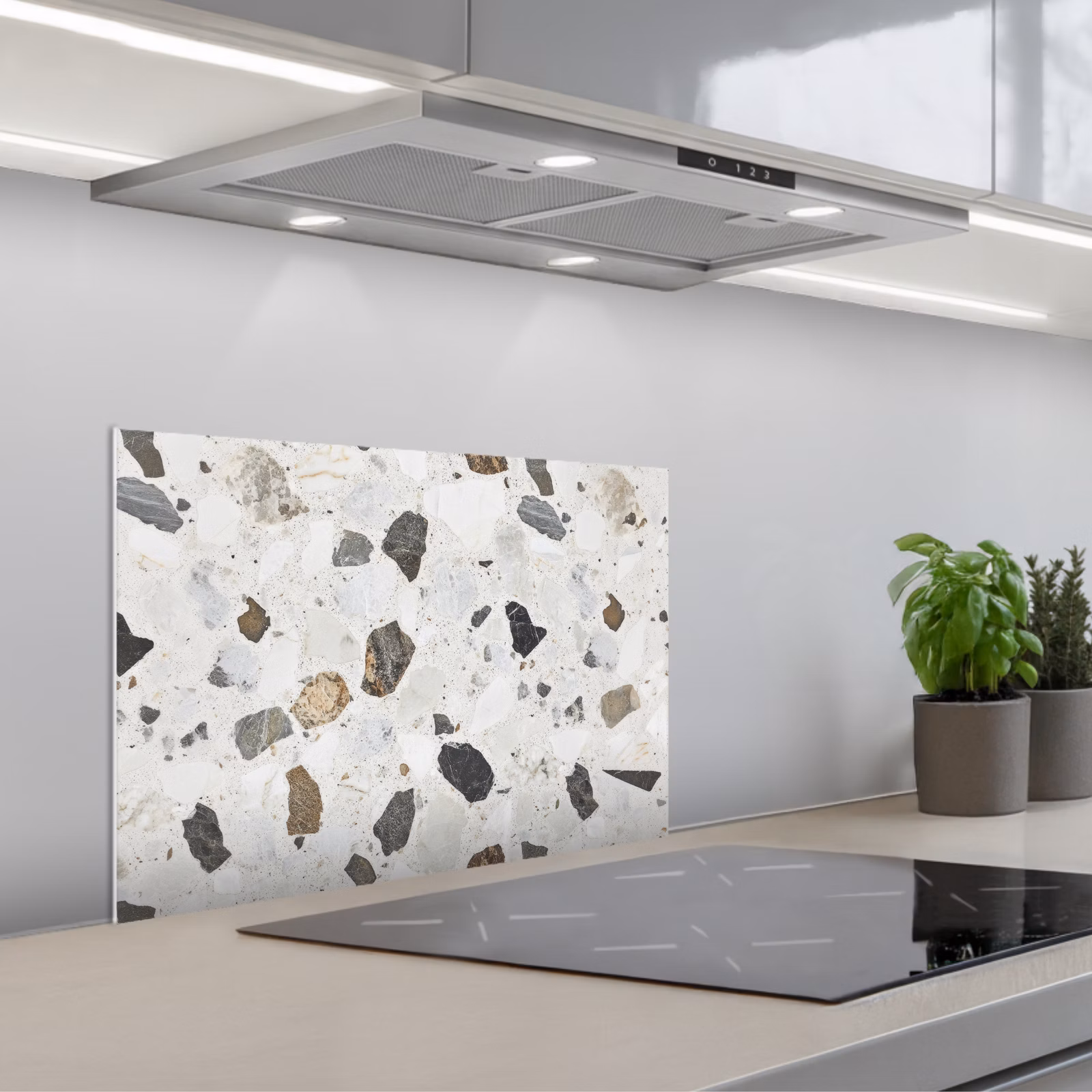 Spatscherm keuken - Marmer - Terrazzo - Decoratie - Interieur — 1