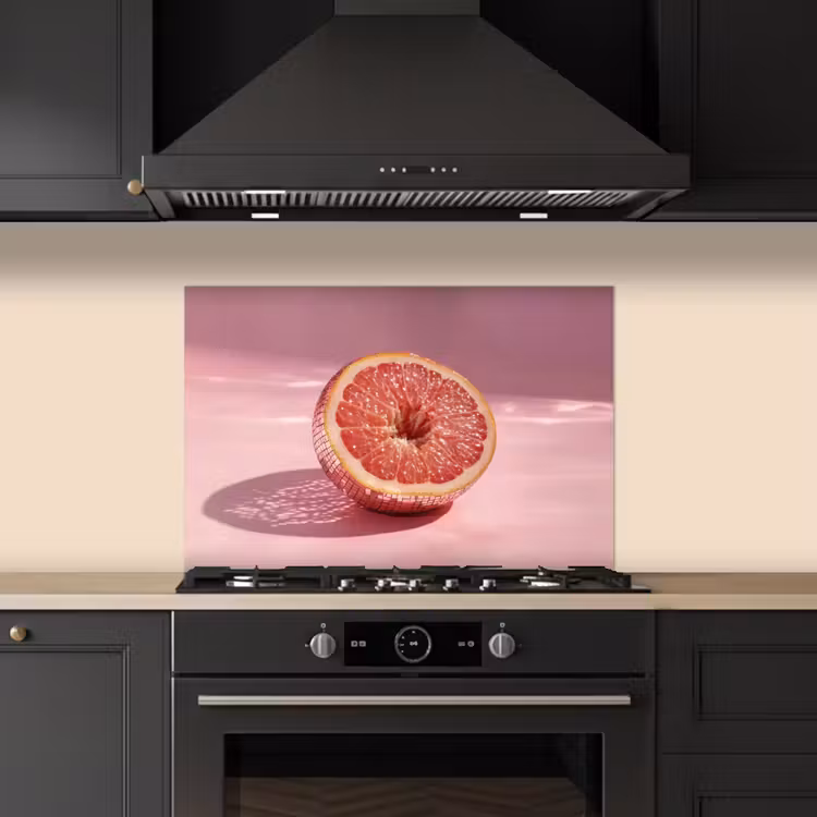 Spatscherm keuken - Grapefruit - Roze - Disco - Shiny — 5