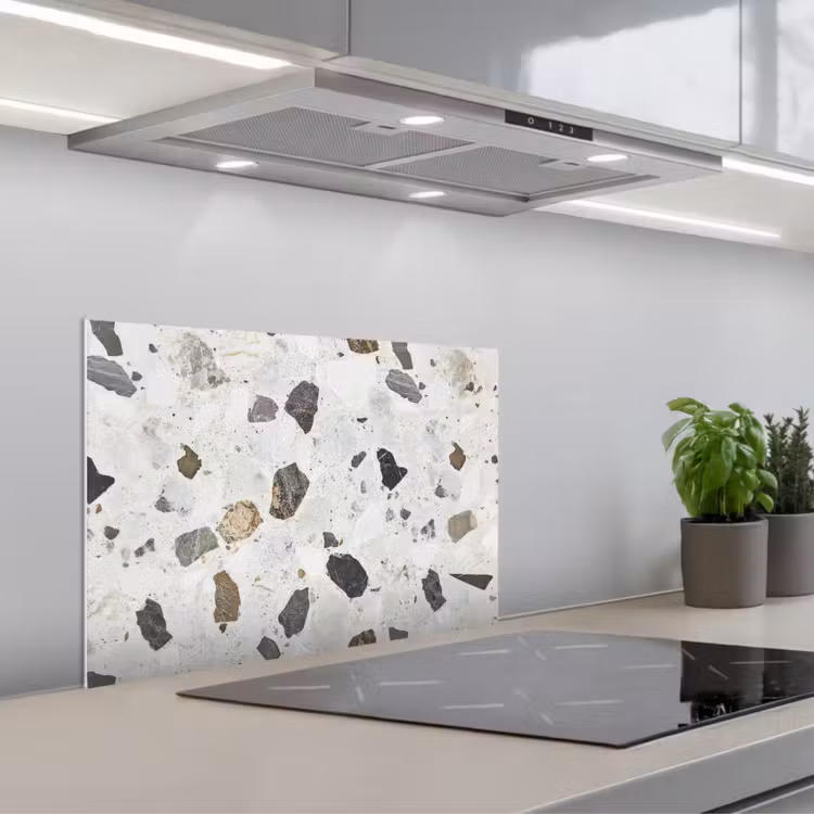 Spatscherm keuken - Marmer - Terrazzo - Decoratie - Interieur — 1