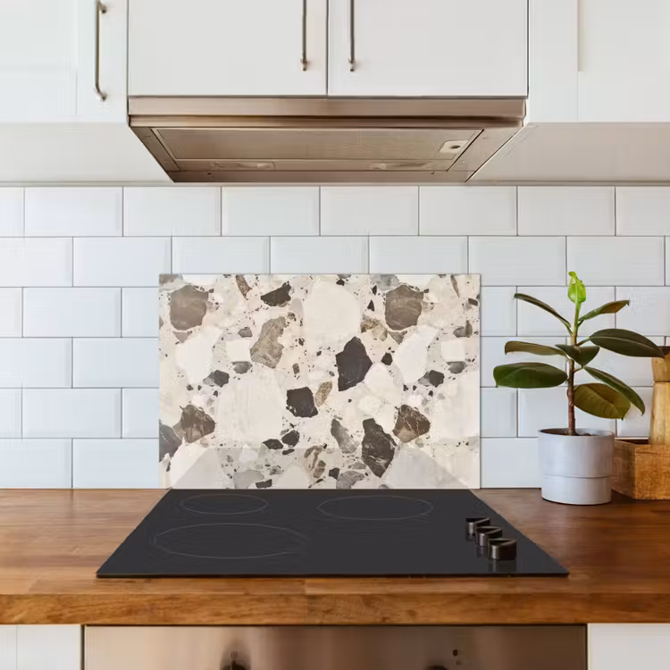 Spatscherm keuken - Neutral - Stenen - Decoratie - Terrazzo — 3