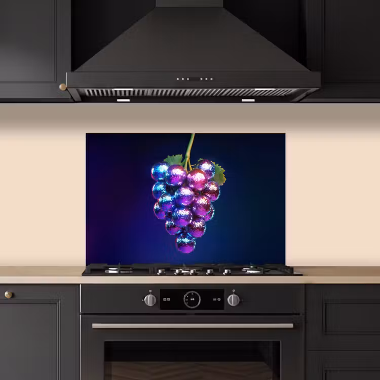Spatscherm keuken - Paars - Disco - Feest - Druif — 5