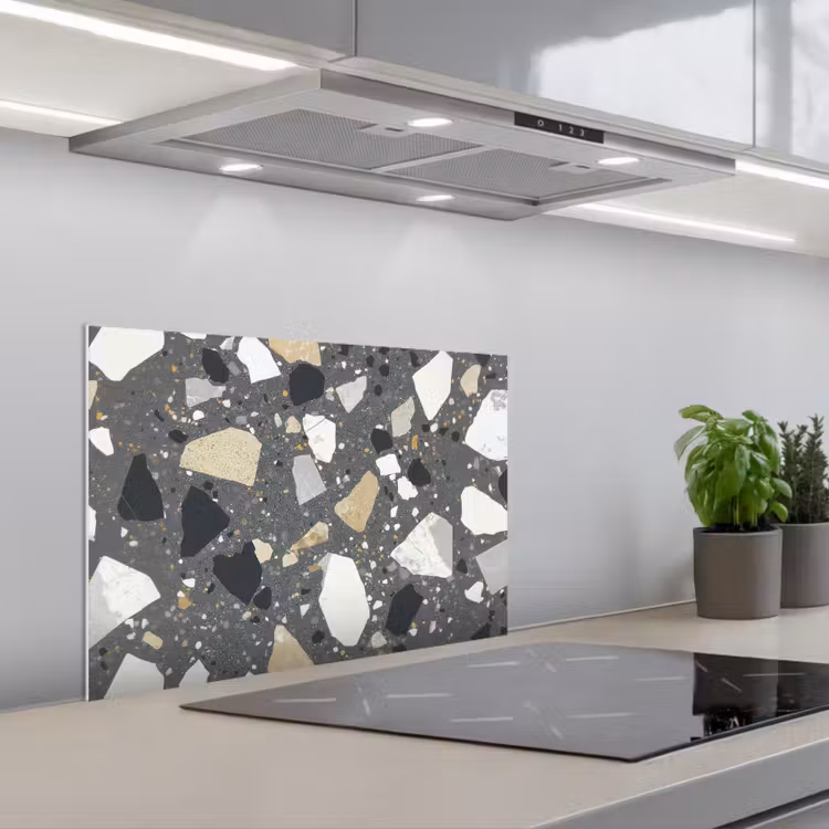 Spatscherm keuken - Terrazzo - Decoratie - Interieur - Stenen — 1