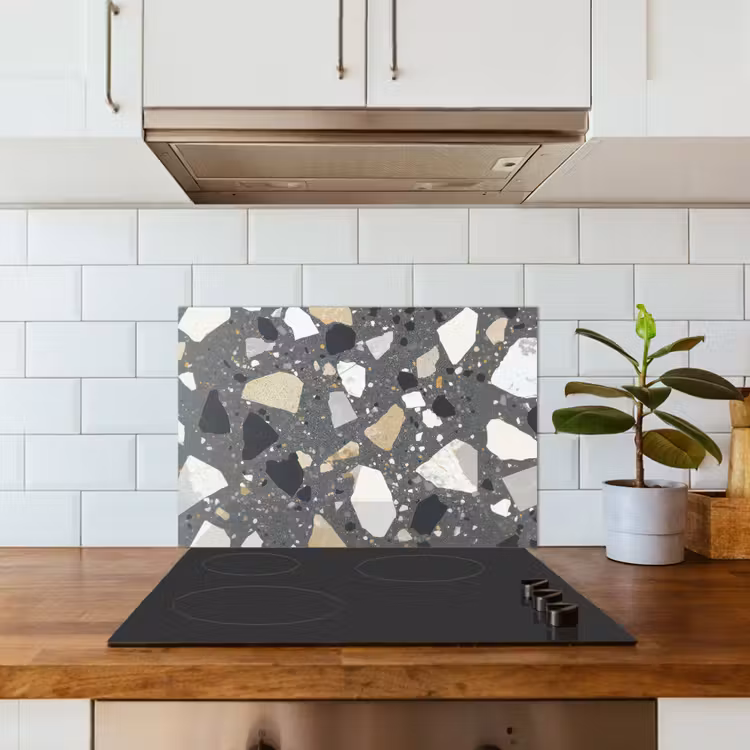 Spatscherm keuken - Terrazzo - Decoratie - Interieur - Stenen — 3