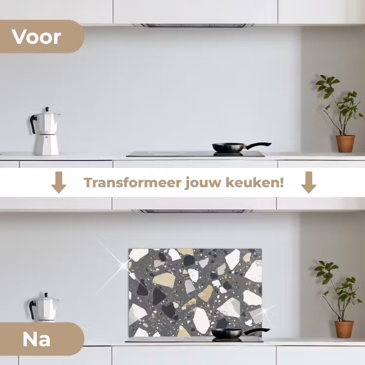 Spatscherm keuken - Terrazzo - Decoratie - Interieur - Stenen — 7