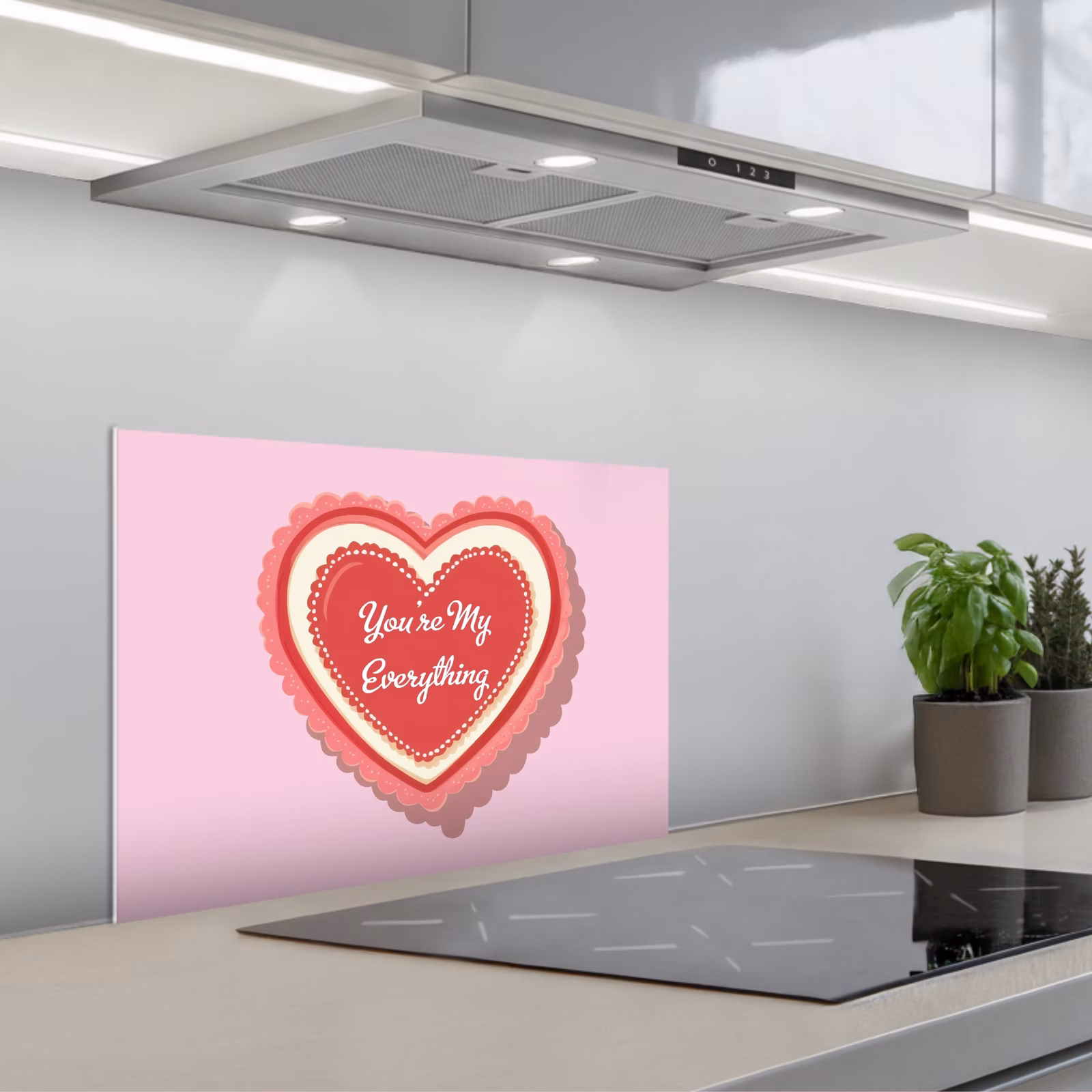 Spatscherm keuken - Liefde - Hart - Valentijn — 1