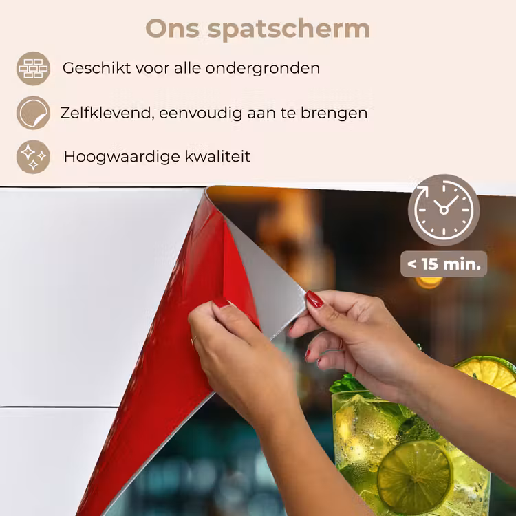 Spatscherm keuken - Citrus Mojito in Baromgeving — 4