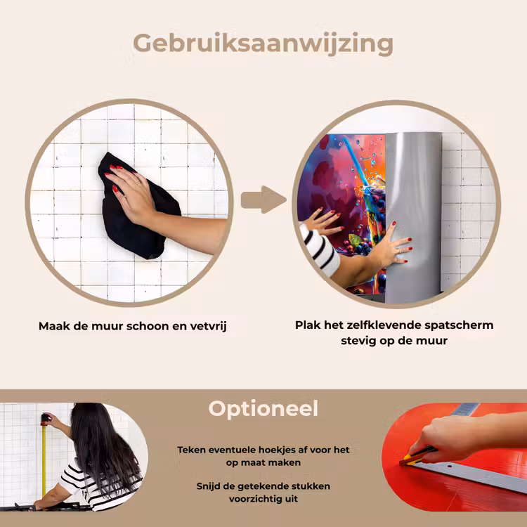 Spatscherm keuken - Explosie van Fruit en Kleur — 6