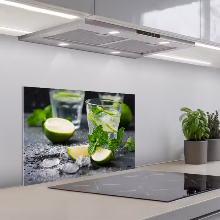 Spatscherm keuken - Frisheid in Glas — 1