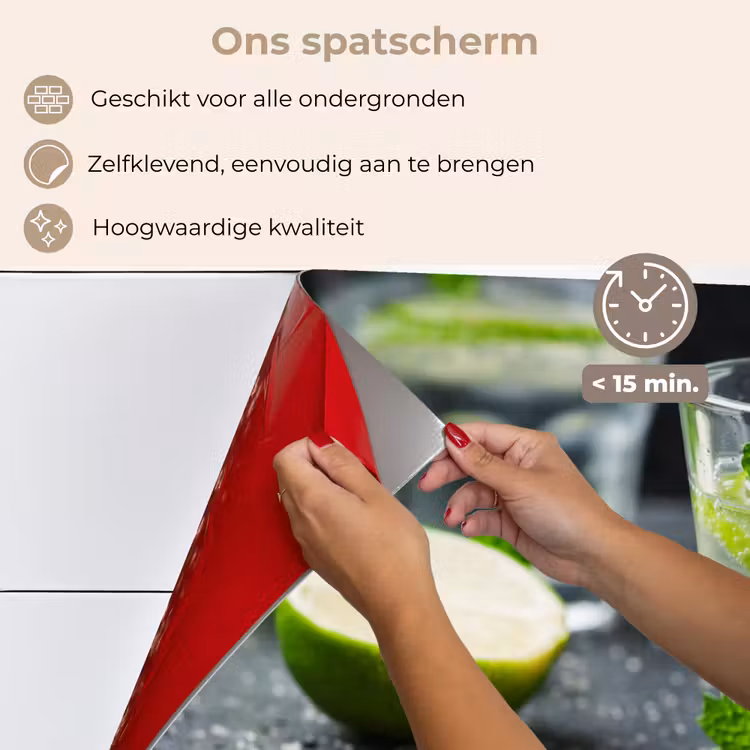 Spatscherm keuken - Frisheid in Glas — 4